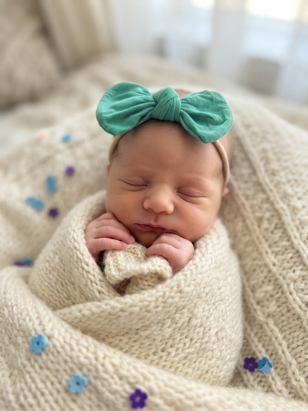 Baby Girl 3-Pack Nylon Handmade Knotted Headband